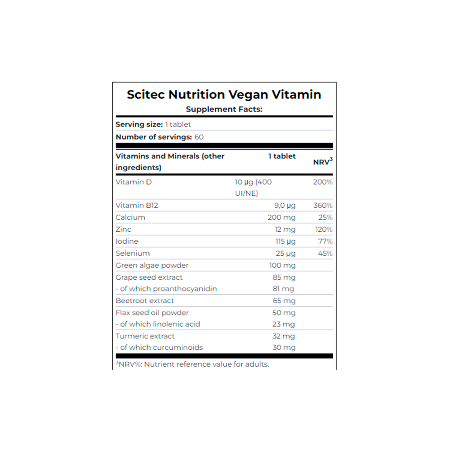 VEGAN VITAMIN