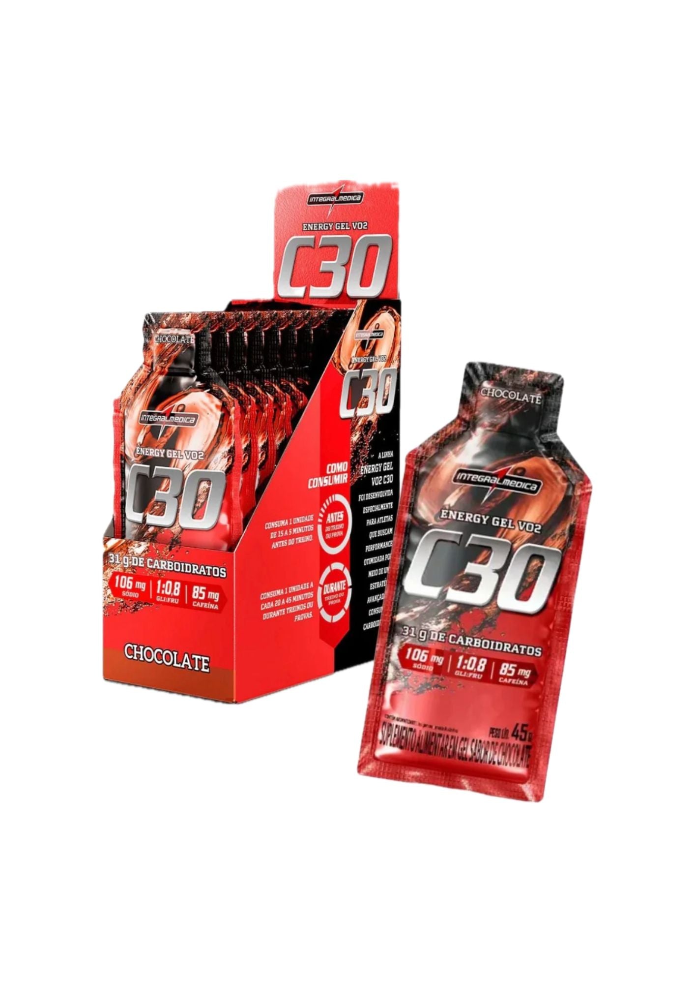 Energy Gel VO2 C30 con cafeína