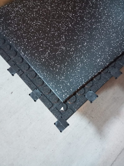 PISO EPDM ALTO TRAFICO  - NEGRO CON CHISPAS BLANCAS